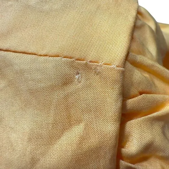 Tuckernuck Hyacinth House Canary Ruffle Rela Blouse Puff Sleeve Tangerine 2XL - Picture 10 of 10